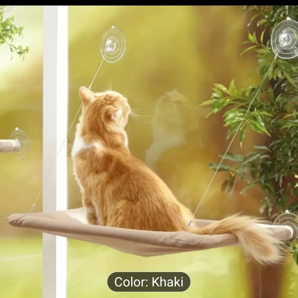 Tan Cat Bed Luxurious Plush Design